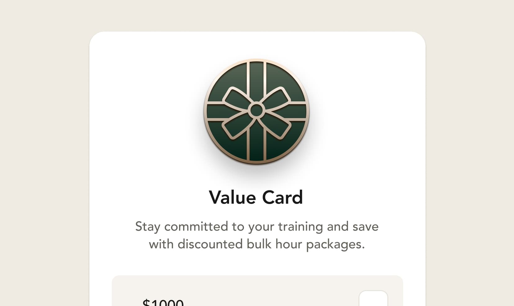 Value Cards